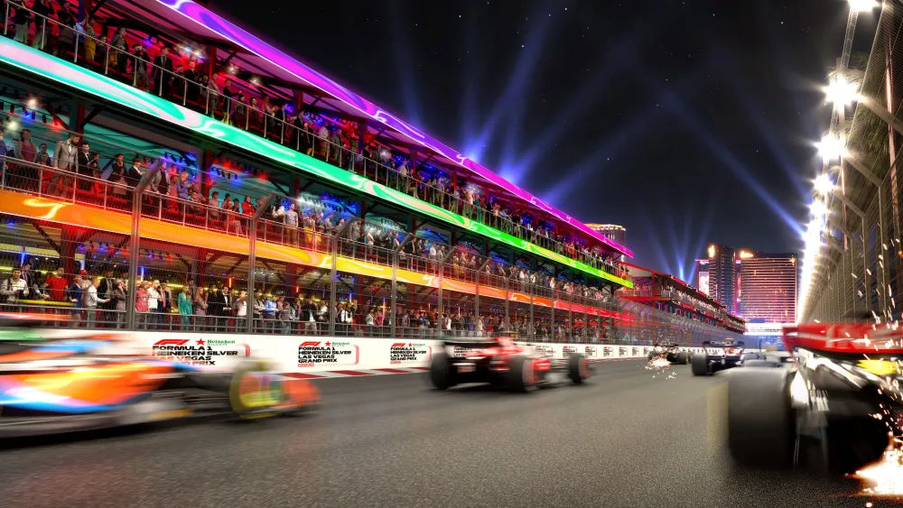 Image of Grand Prix racing cars on the track
