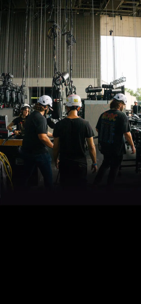 image of RockForce team setting up an event