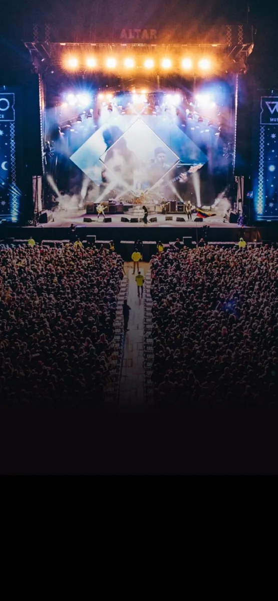 RockForce - image of a concert stage at night