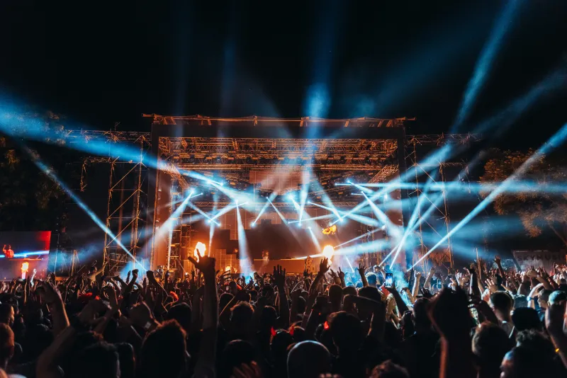 live music concert at night