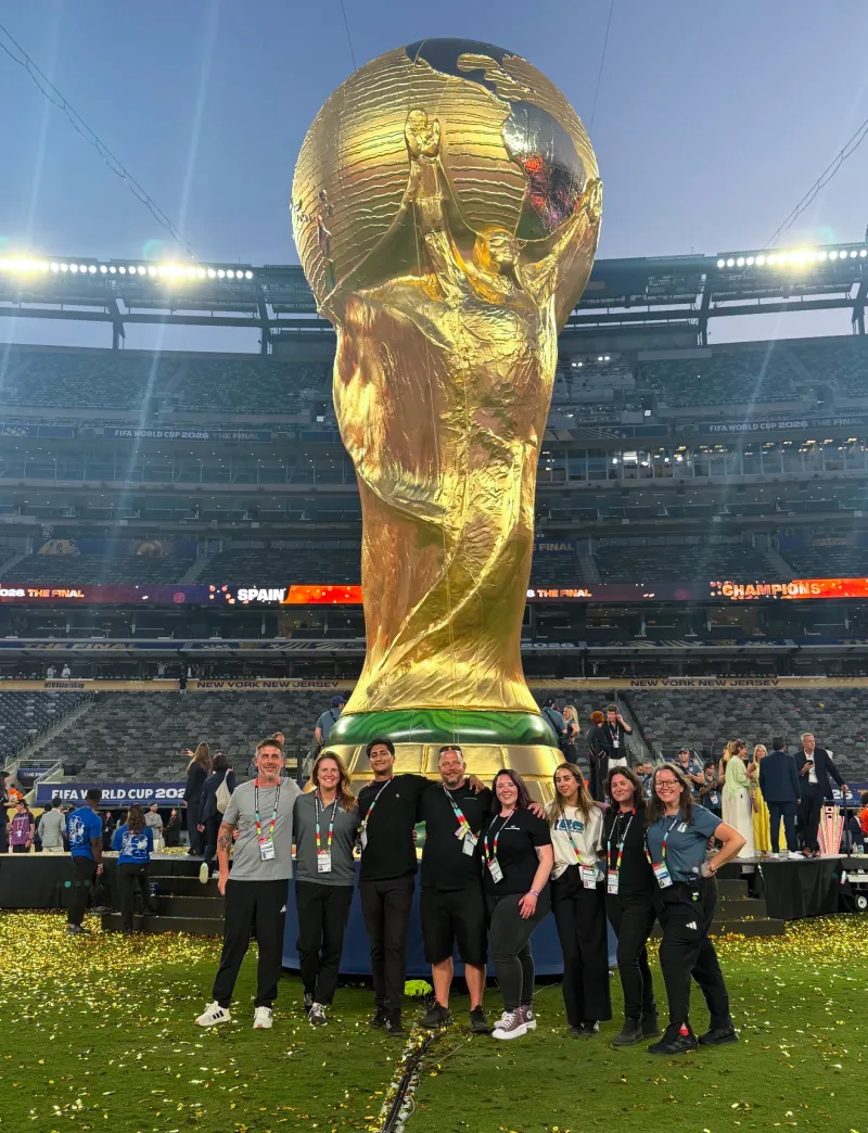 The RockForce team on the field at FIFA World Cup 26